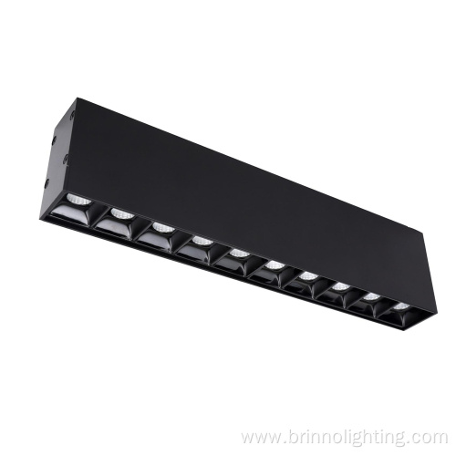 LED surface mounted grille linear light